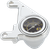 Open Box ARLEN NESS 15-658 Oil Pressure Gauge Kit - Radius - Chrome - HD '99-'17 - Radius Chrome HD '99-'17