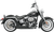 BASSANI XHAUST 12123D FireSweep Series Exhaust System - Black Softail