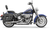 BASSANI XHAUST 12117B Firepower Series Slip-On Mufflers - Chrome Slash-Down Softail '07-'17