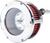 Open Box FEULING PARTS 5448 BA Air Cleaner Kit - Chrome/Clear with Red Filter Twin Cam