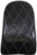 LE PERA LYB-007PDMWTP Bare Bones Series Pillion Pad — Diamond Stitch/White Piping - Diamond Black w/ White Stitch FL/FX '18-'25