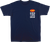 FMF SU25118902NVYLG Good Time Crew T-Shirt - Navy Large