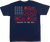 FMF SU26118901-NVY-2X Racing in the USA T-Shirt - Navy 2XL