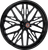 PERFORMANCE MACHINE (PM) 1202-7814R-NVSAP-BMP Phatour Wheel - Phatour Front Dual Disc/without ABS Black/Contrast Cut Platinum 18x5.5