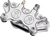 PERFORMANCE MACHINE (PM) 0052-2400-CH Brake Caliper Replacement Components - 125 x 4R Chrome