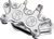 PERFORMANCE MACHINE (PM) 0075-0009-A Brake Caliper Replacement Components - 4-Piston Calipers