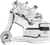 PERFORMANCE MACHINE (PM) 1279-0052-CH Caliper Kit - Rear Chrome 91-99 FXDB/C/L