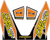 PRO CIRCUIT DC22TI6-ORANGE Ti-6 Exhaust Decals - Orange