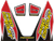 PRO CIRCUIT DC22TI6-SS Ti-6 Exhaust Decals - Stars and Stripes