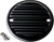 JOKER MACHINE 02-98-1 Points Cover - Finned 2 Hole Black Anodized