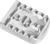 JOKER MACHINE 08-650-1 Brake Pedal Cover - Silver Serrated