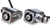 JOKER MACHINE 05-206-AC Single Rat Eye LED Turn Signals - Chrome/Amber