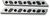 JOKER MACHINE 04-501-2 Saddlebag Latch Inserts — Finned - Black/Silver