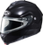 HJC EP25SUS8XBSV C91 Solid Modular Snow Helmet - Dual Pane Solid Semi-Flat Black 2XL