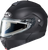 HJC 341560 C91 Modular Snow Electric Helmet - Dual Pane Electric Solid Semi-Flat Black 2XL