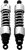 PROGRESSIVE SUSPENSION 412-4072C 412 Series Shocks — Chrome - 13" Standard Chrome FLH/T