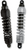PROGRESSIVE SUSPENSION 444-4002C 444 Series Shocks — 13.00" - 13" Standard/Heavy-Duty Chrome