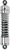 PROGRESSIVE SUSPENSION 412-4021C 412 Series Shocks — Chrome/Black - 13.5" Heavy Duty Chrome H-D