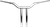 LA CHOPPERS LA-7345-16 1-1/2" Kage Fighter T-Bar - 16" - Chrome - 16" Chrome