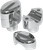 LA CHOPPERS LA-7401-01 Handlebar Risers for 1" Handlebars - Mohawk - 1-1/2" - Chrome - Mohawk 1-1/2" Chrome