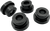 LA CHOPPERS LA-7400-00B Angled Handlebar Riser Bushing Kit - 5° - Black - 5° Black