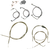LA CHOPPERS LA-8006KT-16 Standard Stainless Braided Handlebar Cable/Brake Line Kit - 15"-17" Ape Hangers - '96-'07 Touring - 15"-17" Ape Hangers '96-'07 Touring