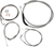 LA CHOPPERS LA-8220KT-13 Standard Stainless Braided Handlebar Cable/Brake Line Kit - 12"-14" Ape Hangers - '10-'17 FLD/FXDWG - 12"-14" Ape Hangers '10-'17 FLD/FXDWG