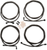 LA CHOPPERS LA-8054KT-19M Standard Midnight Braided Handlebar Cable/Brake Line Kit - 18"-20" Ape Hangers - '17-'20 Touring - 18"-20" Ape Hangers '17-'20 Touring
