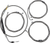 LA CHOPPERS LA-8056KT-16 Standard Stainless Braided Handlebar Cable/Brake Line Kit - 15"-17" Ape Hangers - '21-'23 FLH - 15"-17" Ape Hangers '21-'23 FLH