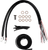LA CHOPPERS LA-8059KT2-08 Complete Stainless Braided Handlebar Cable/Brake Line Kit - Stock Bars - '23-'25 Touring - Stock Bars '23-'25 Touring