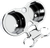 LA CHOPPERS LA-7398-02C T-Bar Gauge Mount - Dual - Chrome - 1.00" Diameter - Dual Chrome 1.00" Diameter