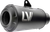 LEOVINCE 9746FBU Universal LV-10 Full Black Slip-On Muffler
