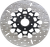 EBC FSD022BLK FSD Series Stainless Steel Front Brake Rotor for Big Twins - Black Carrier