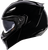 ICON 0100-2812 Threshold™ Solid Modular Helmet - Solid Gloss Black Small