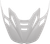ICON 0133-1177 Airflite™ Helmet Peak - White