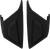 ICON 0133-1575 Elsinore™ Helmet Top Vents Assemblies - Rubatone Black