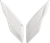 ICON 0133-1705 Ultraflite™ Helmet Forehead Vents - Gloss White