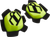 ICON 2704-0610 Cloverleaf 2 Knee Pucks - Hi-Vis