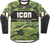 ICON 2824-0085 Tiger’s Blood Jersey - Green Camo Medium