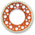 RENTHAL 2240-520-48GPOR Twinring™ Rear Sprocket - 48 Tooth Orange