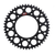 RENTHAL 224U-520-49GPBK Ultralight Rear Sprocket - Aluminum 49 Tooth Black