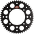 RENTHAL 518U-420-49GPBK Rear Aluminum Sprocket - Aluminum 49 Tooth Black Gas Gas/Husqvarna/KTM