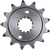 RENTHAL 432--520-15GP Front Sprocket - Grooved 15 Tooth Kawasaki/Suzuki