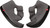 SCORPION EXO 42-610-60-04 EXO-R420 KWIKWICK II CHEEK PADS MD