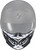 SCORPION EXO 52-546-18 COVERT FACE MASK SKULL BLACK/WHITE