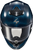SCORPION EXO R1C-0203 EXO-R1 AIR FULL FACE HELMET CARBON BLUE SM