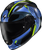 SCORPION EXO RYZ-1204 RYZER FULL-FACE HELMET SWITCH BLUE/HI-VIZ MD
