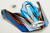 GMAX G086012 VISOR W/SCREWS RAZ MX-86 BLUE/HI-VIS ORANGE