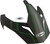 GMAX G011091 VISOR W/SCREWS EXPEDITION MATTE BLACK/HI-VIS GREEN GM-11