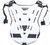 FLY RACING 36-16054 CE REVEL OFFROAD ROOST GUARD WHITE
